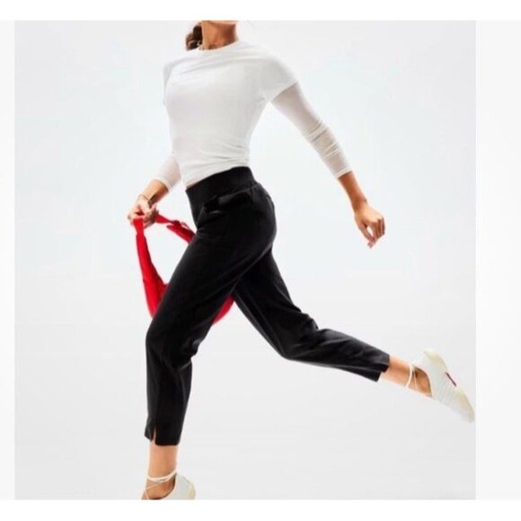 Athleta Brooklyn Mid Rise Ankle Pants Black Size 8 Athleisure Workwear Athletic - Picture 5 of 11